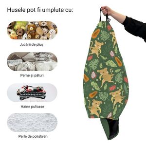 Husa fotoliu Puf Bean Bag tip Para XL fara umplutura Maimute imagine