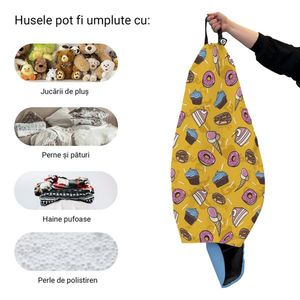 Husa fotoliu Puf Bean Bag tip Para XL fara umplutura cake and ice-cream imagine