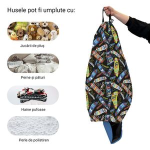 Husa fotoliu Puf Bean Bag tip Para XL fara umplutura Skate imagine