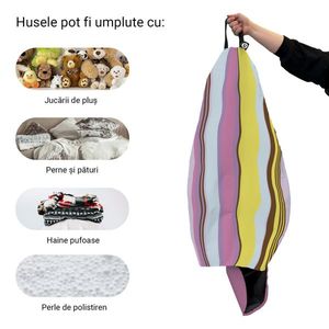 Husa fotoliu Puf Bean Bag tip Para XL fara umplutura marinha fruits imagine