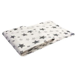 Scutec muselina SeviBebe din bumbac organic 100x100 cm Stars imagine