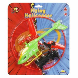 Elicopter cu lansator si lumini, Zapp Toys, Disc Portocaliu imagine