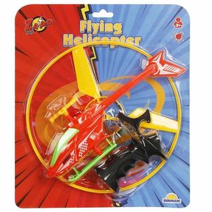 Elicopter cu lansator si lumini, Zapp Toys, Disc Galben imagine