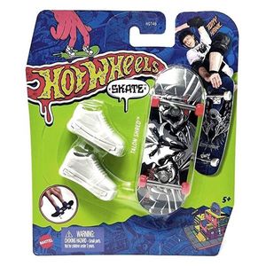 Set mini placa skateboard cu pantofi, Hot Wheels, HGT49 imagine