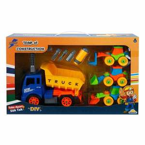 Set 4 vehicule de constructie si accesorii, Zapp Toys, Basculanta imagine