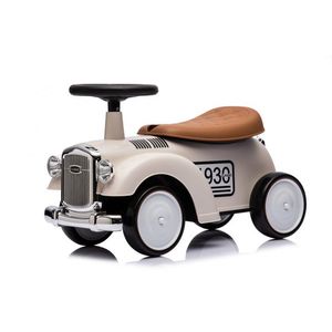 Masinuta premergator fara pedale, Kinderauto Retro Baby Car cu roti moi, alba imagine