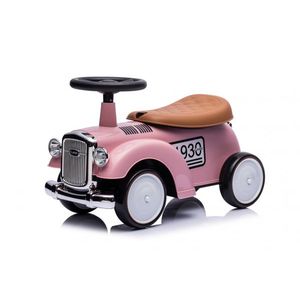 Masinuta premergator fara pedale, Kinderauto Retro Baby Car cu roti moi, roz imagine