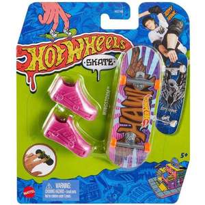 Set mini placa skateboard cu pantofi, Hot Wheels, Wingstorm, HGT68 imagine