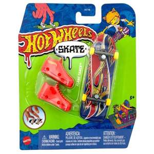 Set mini placa skateboard cu pantofi, Hot Wheels, Flame Tamer, HNG20 imagine