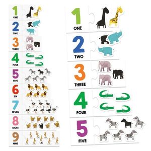Joc - Cartonase tactile cu numere si animale | Headu imagine