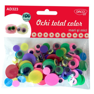 Accesorii craft - Ochi total color - Mari si mici | Daco imagine