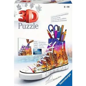 Puzzle 3D 108 piese - Suport pixuri - Sneaker New York | Ravensburger imagine