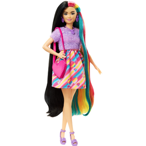 Papusa - Barbie Totally Hair - Papusa Barbie Bruneta | Mattel imagine