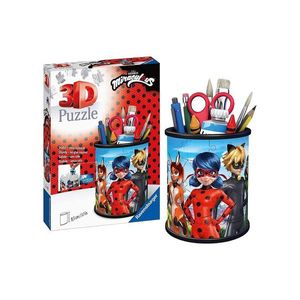 Puzzle 3D 54 piese - Suport pixuri - Miraculous | Ravensburger imagine