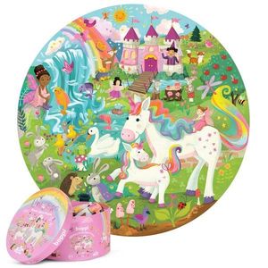 Puzzle rotund, Boppi, 150 piese, Unicorn imagine