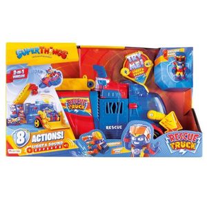 Set camion 2 in 1 si figurina Kazoom Kid, Superthings, Rescue Truck imagine