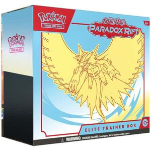 Set carti de joc in cutie, Pokemon TCG, Paradox Rift, SV04 Elite Trainer Box imagine