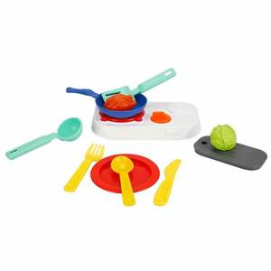 Set ustensile de bucatarie si aragaz, Little Chef, 12 piese imagine