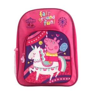 Ghiozdan mini cu 2 compartimente, Peppa Pig, Fair Ground Fun imagine