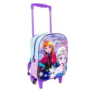 Ghiozdan tip troller, Disney Frozen, 3D imagine