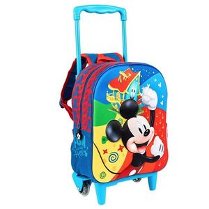 Ghiozdan tip troller, Disney Mickey Mouse, 3D imagine