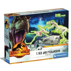 Kit arheologic, Clementoni, Glow In The Dark, T-Rex si Pteranodon imagine