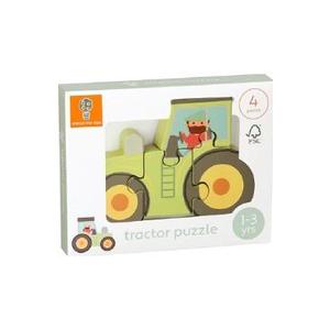 Mini puzzle 3D lemn: Tractor imagine