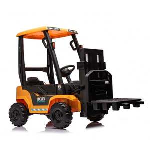 Motostivuitor electric pentru copii, licenta JCB 70W, 12V, echipat STANDARD, galben imagine