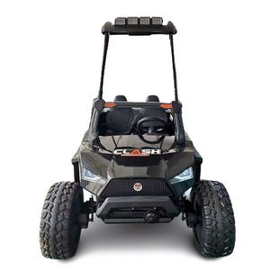 UTV electric pentru 4 copii, Kinderauto XXL Buggy full-black, 400W, 24V 14Ah, echipare PREMIUM cu plafon, negru imagine