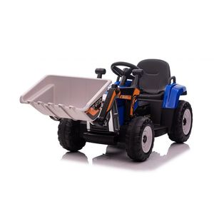 Tractor electric 12V cu telecomanda si cupa Nichiduta Farm Track Blue imagine