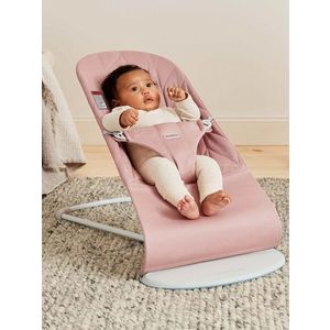 Balansoar Bliss BabyBjorn Dusty Pink cu aspect delicat de petala tesatura matlasata cu bara de jucarii inclusa imagine