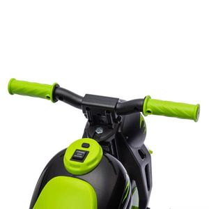 Motocicleta electrica pentru copii verde + Cadou masina de facut baloane imagine