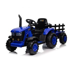 Tractor electric 12V cu remorca Nichiduta Track Blue imagine