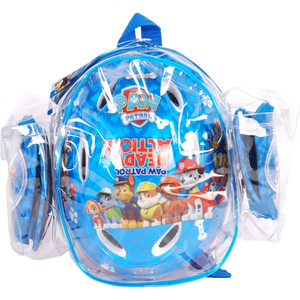 Set casca si protectii cotiere genunchiere Volare Paw Patrol imagine