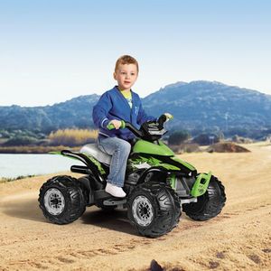 ATV Peg Perego Corral T-Rex 330W 12V Verde Negru imagine