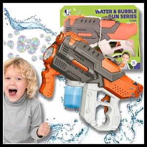 Pusca automata de apa 2 in 1 Water Bubble Orange imagine