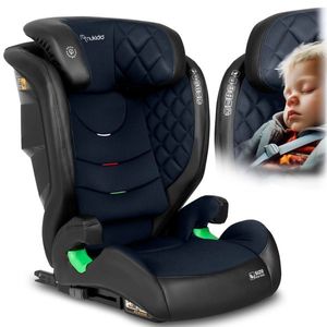 Scaun auto 15-36 kg cu isofix Nukido I-SIZE 100-150 cm Louis NegruBleumarin imagine