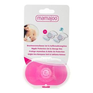 Set Aparatoare pentru Protectia Mameloanelor cu Cutie de Depozitare - Mamajoo Nipple Protectors Set & Storage Box, 1 set imagine