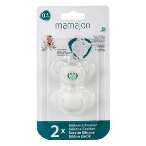 Set Suzete cu Design Ortodontic din Silicon - Mamajoo Bufnita/Alb, 0 m+, 2 buc imagine