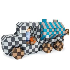 Cuburi Magnetice JollyHeap Mega Magnetic Truck - 800 blocuri 4 forme imagine