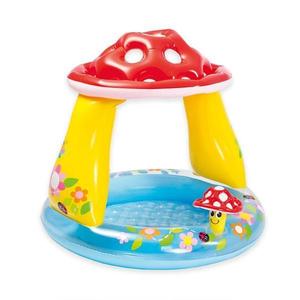 Piscina gonflabila copii, Intex baby, Ciupercuta multicolor, 45 Litri, 102 x 89 cm, 57114 imagine