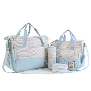 Set genti pentru mamici Mama Bag Stella Bleu imagine