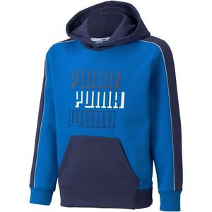 Hanorac copii Puma Alpha Hoodie Fl B 58927563, 116, Albastru imagine