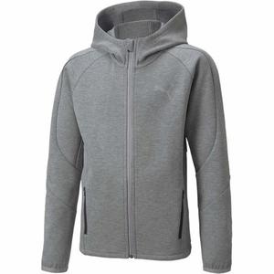 Hanorac copii Puma Evostripe Full-zip Hoodie Dk B 84698903, 110, Gri imagine