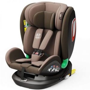 Scaun auto Platinum Deluxe i-Size Buf Boof cu isofix rotativ 360 grade Top Tether SIPS 40-150 cm 0-36 kg Coffee imagine