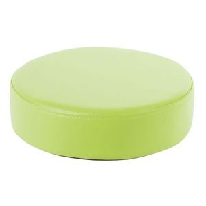 Perna puf rotunda verde lime, 30 x 8 cm, din spuma densa, cu baza antiderapanta, pentru uz didactic imagine