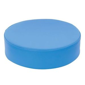 Perna puf rotunda bleu, 30 x 8 cm, din spuma densa, cu baza antiderapanta, pentru uz didactic imagine