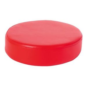 Perna puf rotunda rosie, 30 x 8 cm, din spuma densa, cu baza antiderapanta, pentru uz didactic imagine