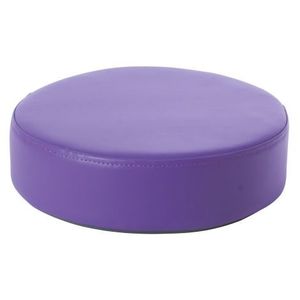 Perna puf rotunda, violet, 30 x 8 cm, din spuma densa, cu baza antiderapanta, pentru uz didactic imagine