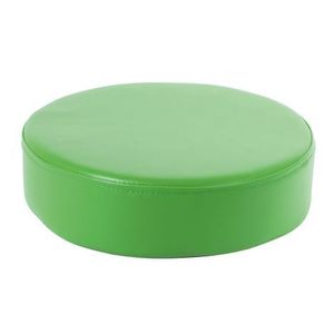 Perna puf rotunda verde, 30 x 8 cm, din spuma densa, cu baza antiderapanta, pentru uz didactic imagine